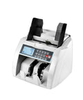 Slick Automatic Money Counter Machine For Multi Currency Bills With Double Note Detection Batch And Add Functions And External Display showing front view with digital display.