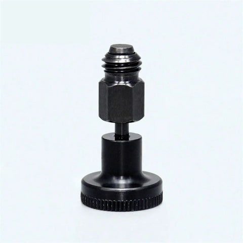 Drop Dead Solid M8 Index Plunger Positioning Pin Spring Loaded Locating Stud With Threaded Base Stainless Steel Heavy Duty Hardware in black finish