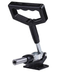 Rock Solid Carbon Steel Heat Press Handle Replacement Fixture with Quick Clamping Lever, strong 386kg grip, black handle