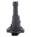 Engine Oil Level Sensor For Audi A1 A3 A4 A5 A6 A7 A8 Q3 Q5 Q7 Quattro Allroad Replacement OE Grade With Part Numbers EA2C80028000 03F907660C 03F907660D 03F907660E 06K907637B 2015-2023 black plastic sensor front view