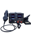ProGrade 3 In 1 Electronics Rework Station With Smart PID Soldering Iron And Hot Air Gun on anti-static workbench.
