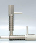Heavy Duty M10 Retractable Indexing Plunger Pin With Easy Grip L Handle For Quick Manual Disengagement And Rock Solid Position Locking; zinc steel.