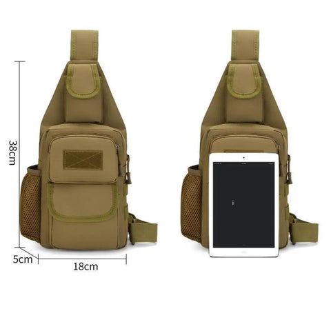 Versatile Sling Bag Crossbody Backpack For Men Lightweight 20L Daypack For Hiking Travel Skiing On The Go with iPad
