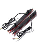 Sequential Flow Rear Bumper Stop Lamp And Running Drl Light With Dynamic Turn Signal For Tesla Model S 2014 Through 2020 showing the red tail lamp assembly with wiring.