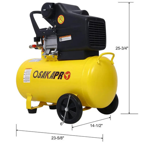 This Bad Boy 10 Gallon Air Compressor Is A Total Beast With 3.5 HP Power. The Horizontal Oil-Lubricated Tank Hits 115 PSI For Serious Garage Work, Auto Repair, Painting, And Inflation Tasks. Durable Induction Motor Meets Mobile Convenience Via Smooth