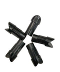 Half Moon Arrow Nocks For 7.6mm Crossbow Shafts Durable Plastic Arrow Nocks For Hunting And Target Practice Black Nock Protectors