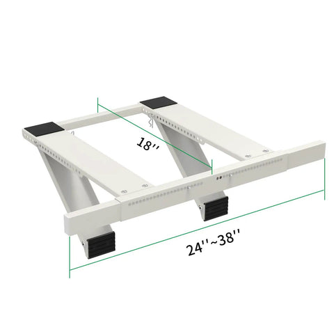 Heavy Duty No Drill Window AC Bracket That Holds Up To 200 Lbs, adjustable steel design, fits 24-38 inch standard windows