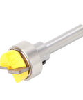 Premium Carbide Router Bit Template For Woodworking Pros With 1/4 Inch Shank and coated body for smooth cuts and fast performance.