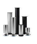 Beefy Adjustable Stainless Steel Furniture Legs 4 Pack For Cabinets Tables And Sofas Height Range Five To Forty Centimeters