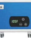 On Demand Tankless Water Heater For Point Of Use, 4KW Electric Hot Water System With Self Modulating Technology, Compact Blue Unit