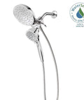 Magnetix 2-In-1 Shower Head Combo With Magnetic Dock Easily Switch Between Rain And Handheld Modes Includes 3-Way Diverter Durable Chrome