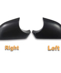 Top Shelf Pair Left And Right Side Door Wing Mirror Lower Cover Holder Tray Rearview Mirror Cap Bottom Trim Drop In Replacement For Tesla Model Y 2020 To 2023 Gloss Black Trim left and right pairs of gloss black mirror lower covers for Tesla Model Y