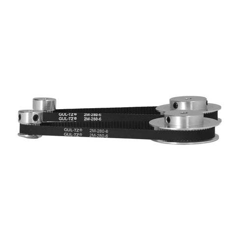 Premium Timing Belt Kit Upgrade Your 3D Printer Milling Machine Rig Featuring Strong Aluminum Build And Precision Keyed Bore Design For Smooth Power Transfer Non Slip Grip On Pulleys That Maximizes Efficiency Plus Energy Savings Performance Daily, 2M-280-6 belt