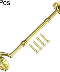 WUUWCHODC Swivel Hook and Eye Latch for Gate Door Window with Screws, golden brass latch with screws included, 150mm length