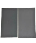 60 Piece Premium Silicon Carbide Wet Dry Sandpaper Sheets Custom Cut For Wood Glass Metal Car Body Rust Removal And Painting Projects, two sheets layout.