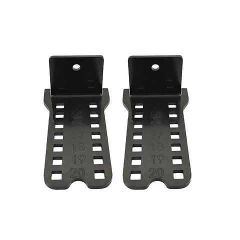 Adjustable 5 Lug Wheel Fitment Simulator Tool Measures Rim Diameter And Width For Smooth Rolling Stock Setup No Sweat Dial In Your Rig Precision Bolt Pattern Checker, black metal gauge with size markings.