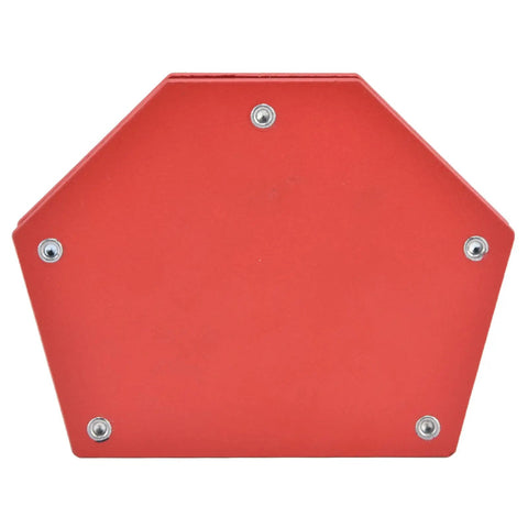 Heavy Duty Magnetic Welding Stand Tool With Powerful 22kg Grip For Precise Part Fixing and Secure Projects Using Durable Alloy Steel Design, red hexagonal base.