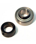 Adapter Bearing With Rubber Seals And Nylon Locking Retainer For Farm And Industrial Equipment Such As Balers Blowers Choppers Combines