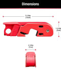 Red Circuit Breaker Lockout For Standard Single And Double Toggles No Fuss Tagout Box Lock With Grip Tight Design 24 Amps