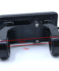Back view of Ride Ready 36V 48V 60V 72V E Bike LCD Display Gauge for ebike scooter and motorcycle showing support bracket dimensions