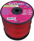 Cyclone CY155S3 Trimmer Line.155 Inch Diameter, 315 Feet Red Spool, Heavy-Duty Nylon Cord for Thick Grass and Dense Weeds