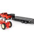 Die Cast Allis Chalmers D19 Tractor With Ford F 350 Pickup And Fifth Wheel Trailer Set One Sixty Fourth Scale Collectible Diecast Vehicle