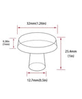 Diagram of Gold Cabinet Knobs 5 Pack Sleek For Dresser Drawers And Kitchen Cabinets Brushed Brass Modern Round Zinc Alloy Hardware