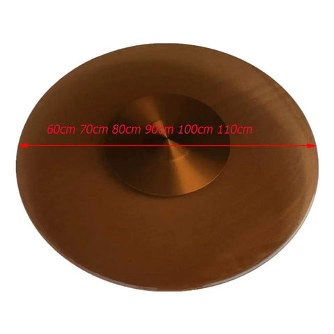 Dope Tempered Glass Lazy Susan Rotating Turntable For Dining Tables 360-Degree Serving Tray with diameter markings