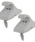 Two Pack Sun Visor Retainer Clip Holder Hook Fastener Bracket Grey For Hyundai Elantra Sonata Getz Ioniq Kona Creta I20 I30 2017 2018 2019 2020 2021 2022 2023, close-up view