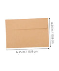 60 Pack Self Adhesive Kraft Paper Envelopes 10.8 By 15.9 Cm Letter Size For Invitations And Cards Secure Seal