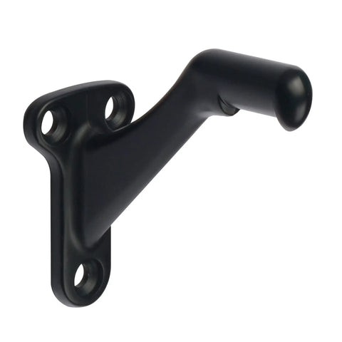 3 Pack 3 Inch Beefy Heavy Duty Handrail Brackets Matte Black For Stair Railing Easy Diy Install Zinc Alloy Construction Secures Wooden Handrails To Wall Supports Up To 250 Lbs
