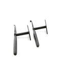 7 Inch Black Spoon Shaped Wrought Iron Shutter Dogs With Mounting Hardware Pack Of 6 For Exterior Shutters Weatherproof Rust Resistant Brackets