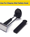 Magnetic Slat Wall Display Hook Set With N52 Magnets In Plastic Housings, showcasing durable black construction and design.