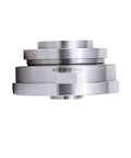 Top Shelf Hollow Harmonic Drive Gearbox Kicked Up For Stepper Servo Motors, high-precision silver gearbox for robotics.