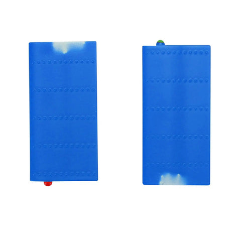 Blue panels of 206 Helicopter Side Wing Set High Strength Lightweight Replacement Parts Kit For RC Heli Plug And Play Protective Panels