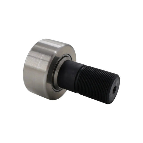 Rugged Mast Bearing Cam Roller Shop Grade Replacement Compatible With Forklift And Excavator Direct Fit Hardened Steel with threaded shaft.