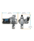 Plug And Play 20 GPM 12 Volt DC Fuel Transfer Pump Portable Diesel Gas Kerosene Rig With Tank Adapter and Fuse Kit, 11.6 in