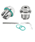 Fix Damaged Oil Drain Plug Fast With This Oversize Stainless Steel Piggyback Self-Tapping Kit M20×1.5 For Your Car Or Truck Engine Oil Pan Repair Job