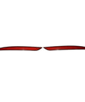 Driver Passenger Pair Red Rear Bumper Reflectors For Tesla Model Y 2020 To 2023, sleek design with reflective surface.
