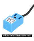 Inductive Proximity Sensor Switch No Normally Open NPN 4mm Detection Range DC 10-30V SN04-N 5 Pack shown in close-up with label visible.