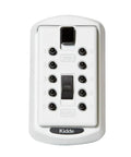 Front view of Slimline Push Button Key Safe 2 Pack Permanent Wall Mount Key Lock Box With Combination Easy 2 Key Storage
