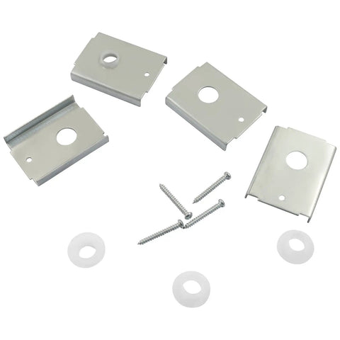 8 Piece Bi Fold Door Repair Bracket Kit For 1 And 3 Eighths Inch Folding Pocket Barn Doors With Screws And Silicone Gaskets Carbon Steel Heavy Duty Fixes For Smooth Sliding Bifold Panels