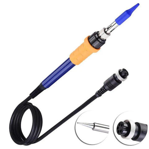 60W Electric Soldering Iron Handle for Models 936A, 937D+, 939, 939D, 898D+, 862D with ESD Safe Design, ventilated sides