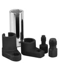 Pro Grade O2 Oxygen Sensor Socket Wrench Set With Removal Tool And Thread Chaser, three eighths inch and one half inch drives