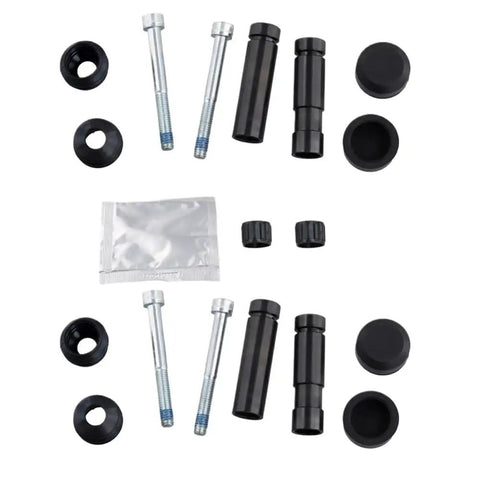 Top Tier Front Caliper Slider Pin Kit Guide Bolts For 2006-2016 Ride, Fits BCF1499BX2 Replaces Abtd 2X, Heavy Duty Brake Hardware That Stops The Wobbling And Keeps Your Stopping Power Fresh, black and silver brake pin kit parts