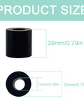 Heavy Duty M10 Rubber Spacer 10 mm ID, 20 mm OD, 20 mm High NBR Bushing with dimensions shown