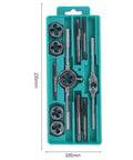 Heavy Duty 12 Piece Tap And Die Set For M6 To M12 Made From Tough Alloy Steel Pro Grade Hand Tool Kit For Precise Threading And Quick Repairs