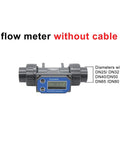 2 Inch Turbine Flow Meter With LCD Display For PVC Water Pipe Go-To Farm And Garden Irrigation Gear High Sensitivity Low Repeatability Cable Free Design Fits 1 To 3 Inch Lines