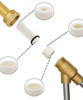 Pressure Washer Wet Sandblasting Kit 5000 PSI With Quick Disconnect 1/4 Inch For Tough Rust And Paint Removal, Replacement Ceramic Nozzles