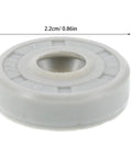 4 Pack Rubber Oil Seal Gasket Replacement For Bread Machine Mixing Component Leakproof And Flour Leakage Prevention Smooth Operation Easy Installation Durable Bearing Seal For Home Bakers Pro Grade, 2.2cm x 0.6cm white rubber seal